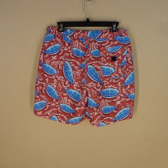 Vineyard Vines Swim Trunks Mens Sea Turtle Ocean Lined Size Medium Drawstring - Picture 2 of 6